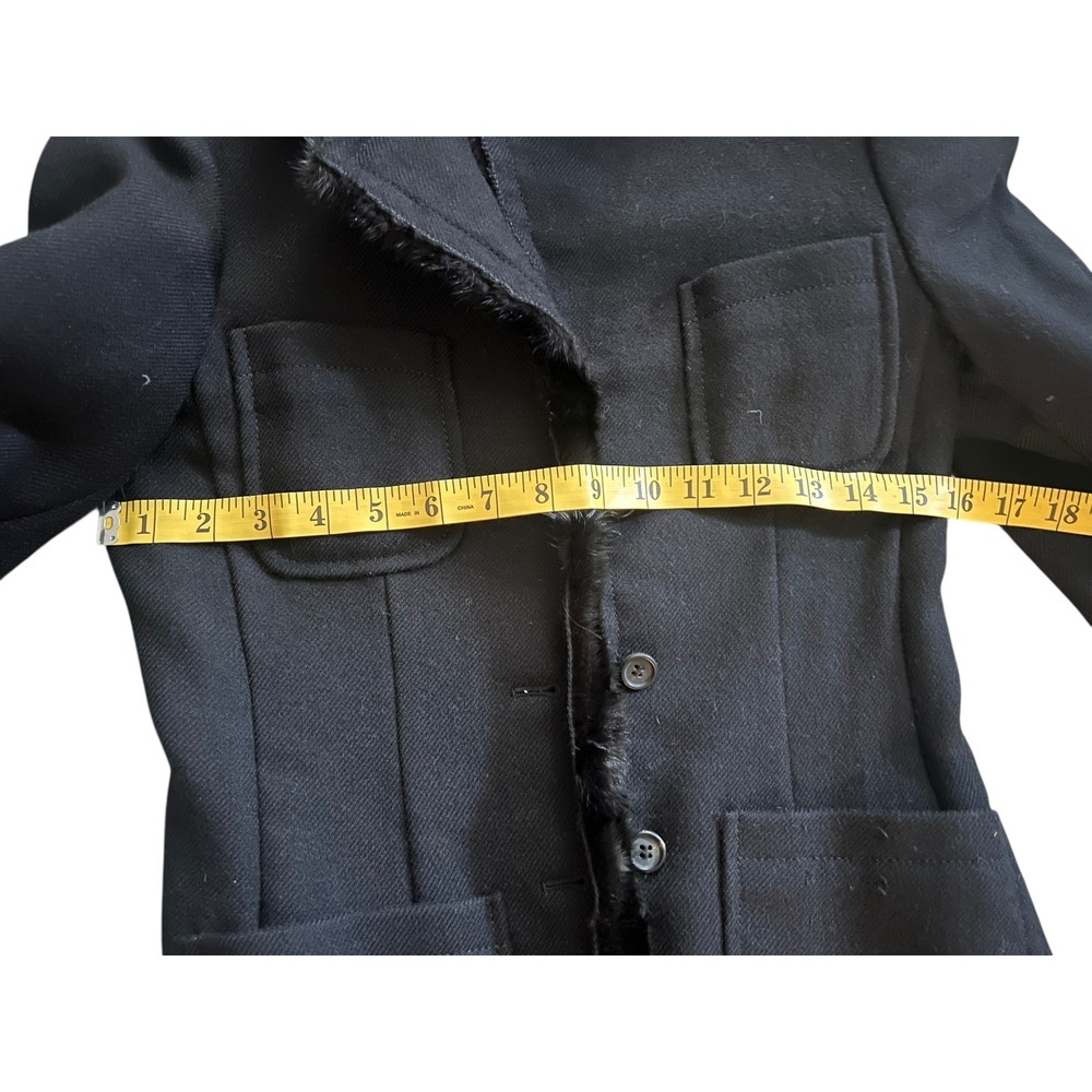 Prada blazer black sz 40 Long Sleeve Office Siren Secretary Minimalist Emo - Picture 8 of 12